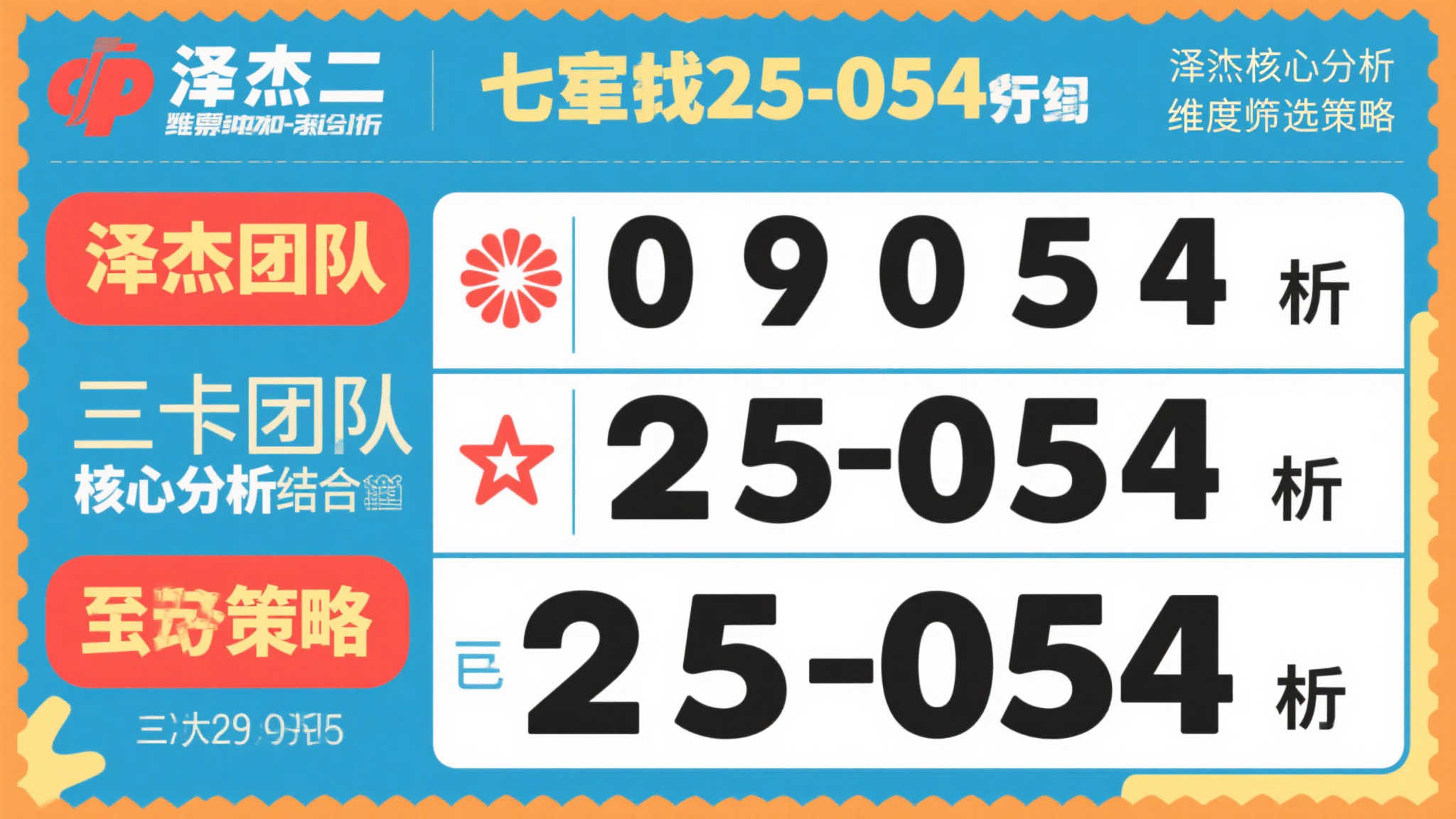 泽杰团队周五精选:七星彩第25-054期深度解析与投注建议 泽杰团队周五精选:七星彩第25-054期深度解析与投注建议
