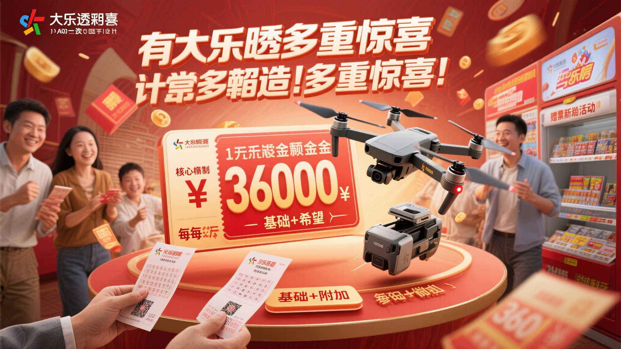 大乐透惊喜连连:赠票、无人机与3600万大奖齐飞 大乐透惊喜连连:赠票、无人机与3600万大奖齐飞