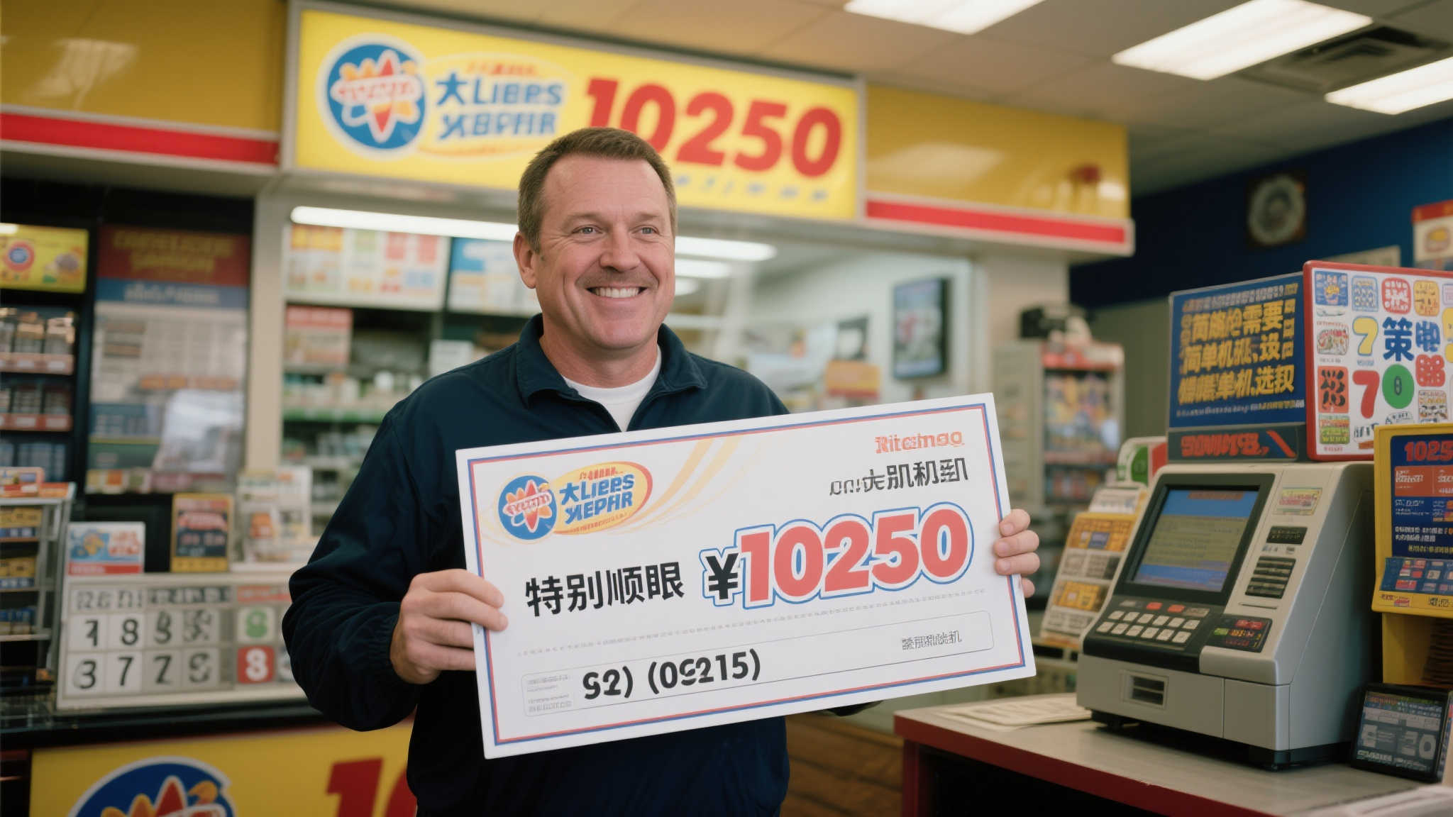 男子凭感觉机选小复式,喜中大乐透1025万大奖! 男子凭感觉机选小复式,喜中大乐透1025万大奖!