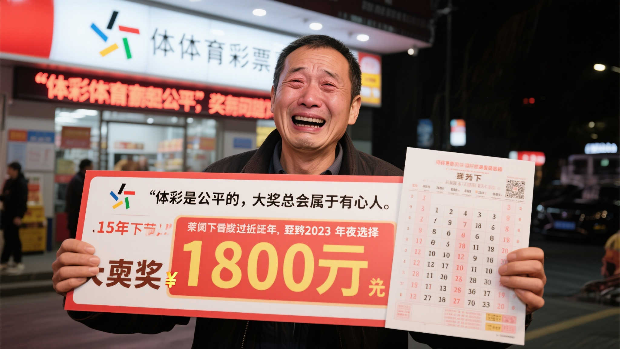 坚持15年终圆梦！男子喜中体彩大乐透1800万